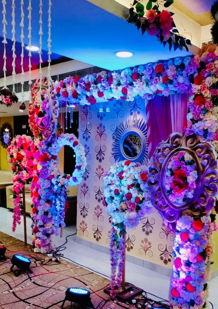 Decoration in Wedding Reception Event at Vinayak Gold Banquets, DH Block, Action Area I, Newtown, Kolkata